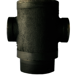 TEE DE 4*4*2*2 CON ADAPTADOR PARA VALVULA DE SOBRELLENADO