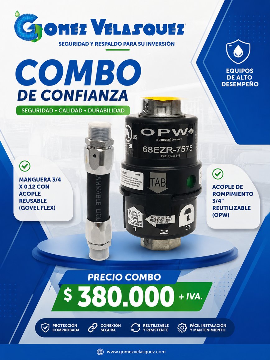 COMBO BREAKAWAY REUTILIZABLE 3/4" + MANGUERA CORTA