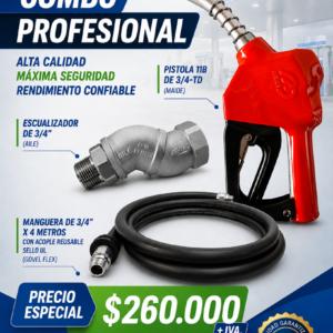 COMBO DESPACHO 3/4" – PISTOLA MAIDE + ESCUALIZADOR AILE + MANGUERA UL