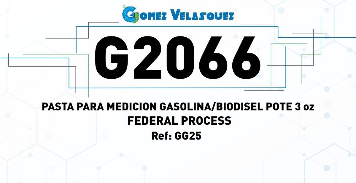 PASTA PARA MEDICION GASOLINA/BIODISEL POTE 3 oz - FEDERAL PROCESS - Image 2