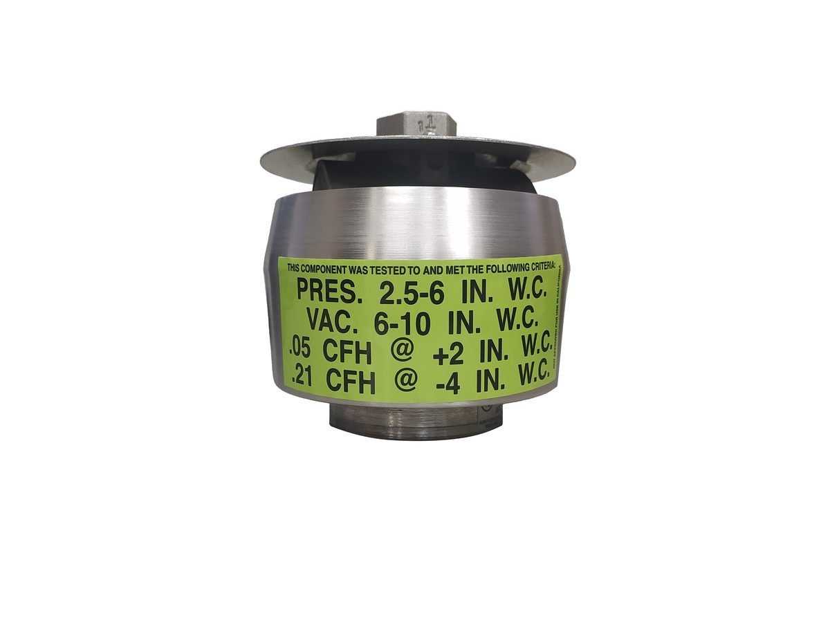 VALVULA DE PRESION Y VACIO DE 2 (2"NPT V/VENT-THREADED W/3 WCP & 8" WCV) - HUSKY AMERICANA