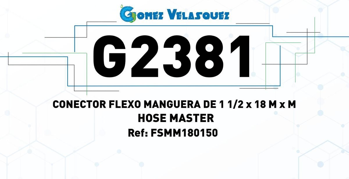 CONECTOR FLEXO MANGUERA DE 1 1/2 x 18 M x M - HOSE MASTER - Image 2