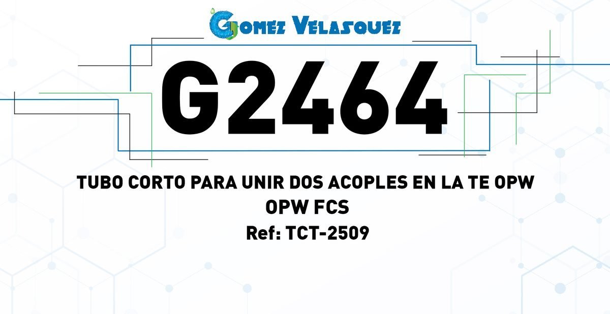 TUBO CORTO PARA UNIR DOS ACOPLES EN LA TE OPW - OPW FCS - Image 2