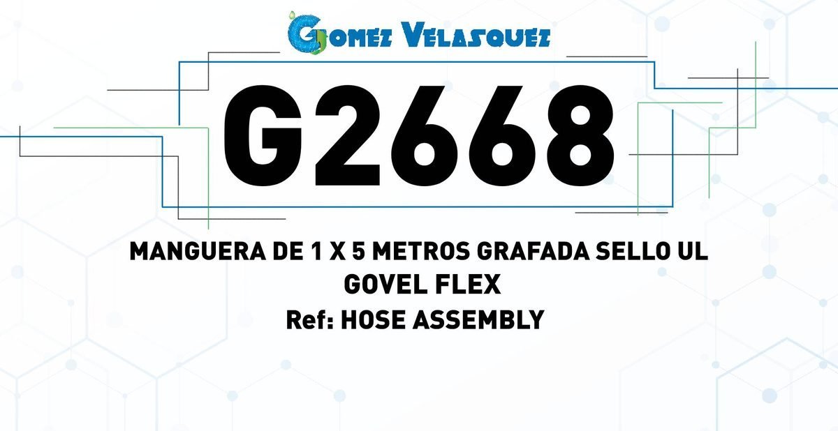 MANGUERA DE 1 X 5 METROS GRAFADA SELLO UL - GOVEL FLEX - Image 2
