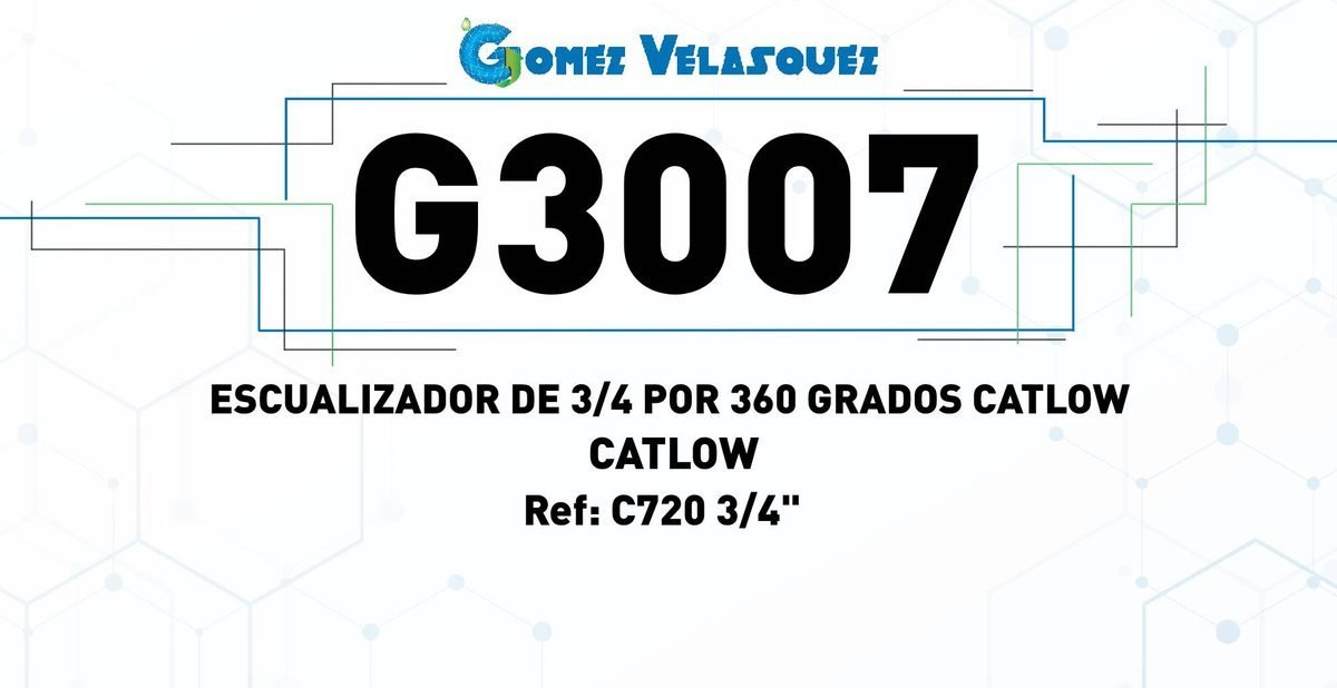 ESCUALIZADOR DE 3/4" - CATLOW - Image 4
