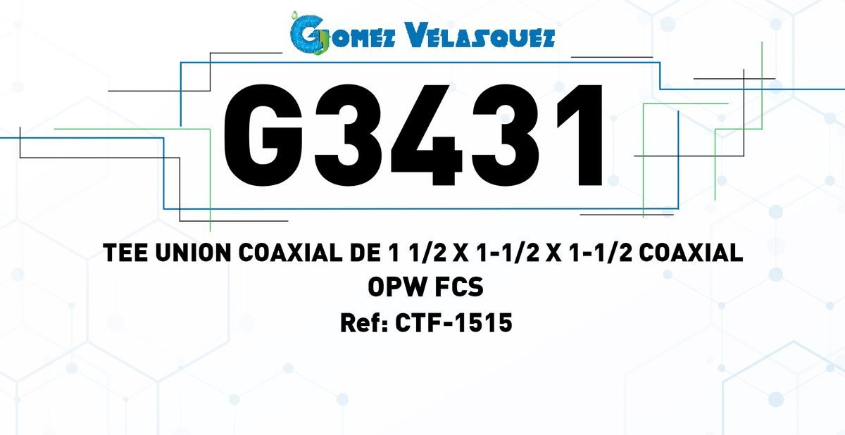 TEE UNION COAXIAL DE 1 1/2 x 1 1/2 x 1 1/2 COAXIAL - OPW FCS - Image 2