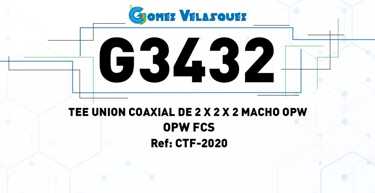TEE UNION COAXIAL DE 2 x 2 x 2 MACHO OPW - OPW FCS - Image 2