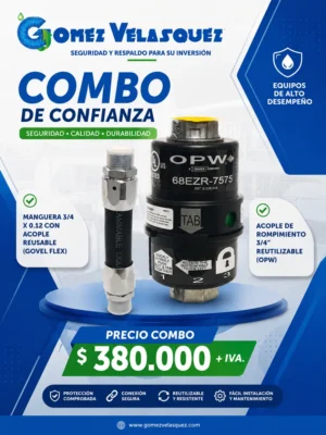 COMBO BREAKAWAY REUTILIZABLE 3/4" + MANGUERA CORTA